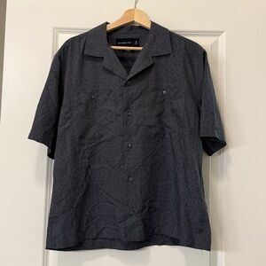 Abercrombie & Fitch Dark Gray Casual Button Down Shirt